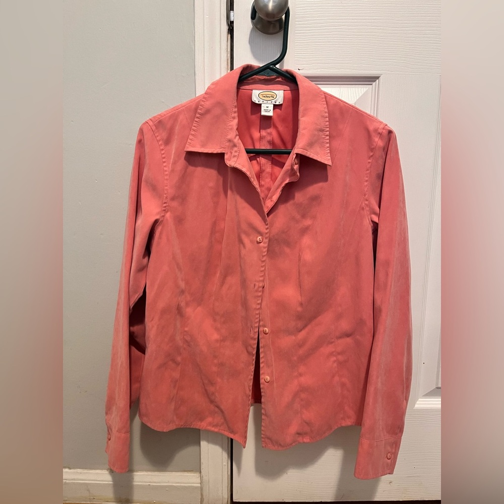 Talbots Coral Button Down Shirt